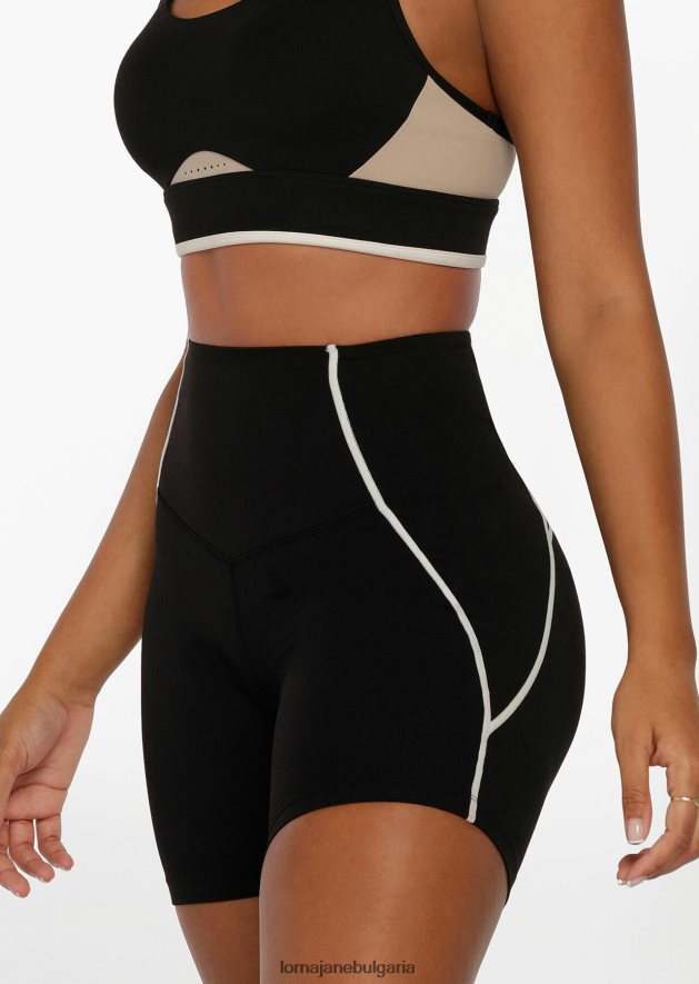 Lorna Jane Жени Amplify bonded pocket bike short черен облекло 4LRV0R10