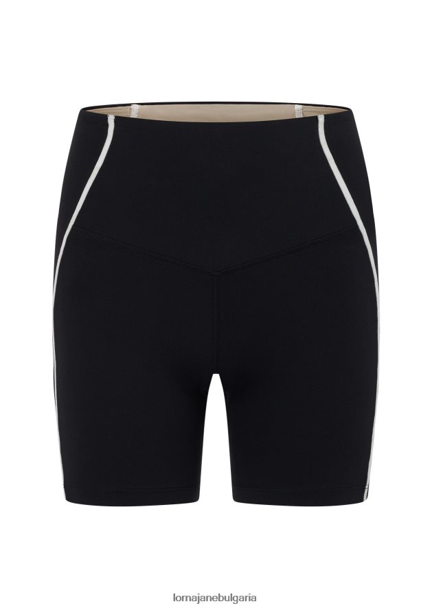 Lorna Jane Жени Amplify bonded pocket bike short черен облекло 4LRV0R10