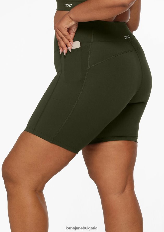 Lorna Jane Жени amy phone pocket tech bike short луксозно зелено облекло 4LRV0R35