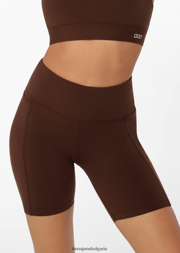 Lorna Jane Жени amy phone pocket tech bike short еспресо облекло 4LRV0R449