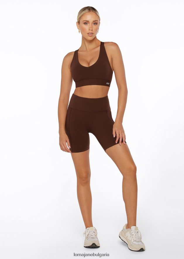 Lorna Jane Жени amy phone pocket tech bike short еспресо облекло 4LRV0R449