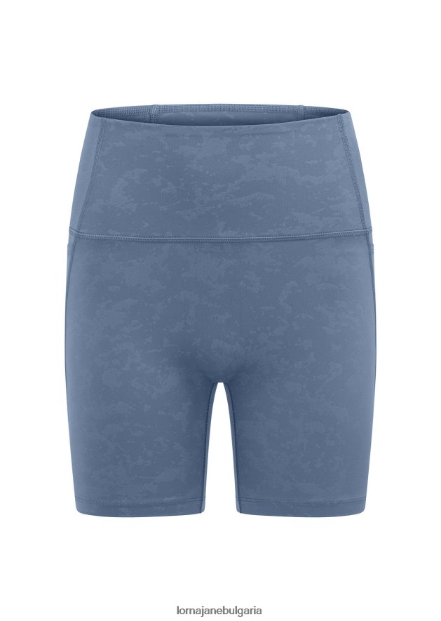 Lorna Jane Жени hi-fold no ride bike short измито мъгливо синьо облекло 4LRV0R97
