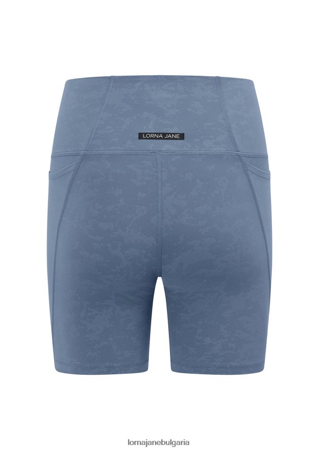 Lorna Jane Жени hi-fold no ride bike short измито мъгливо синьо облекло 4LRV0R97