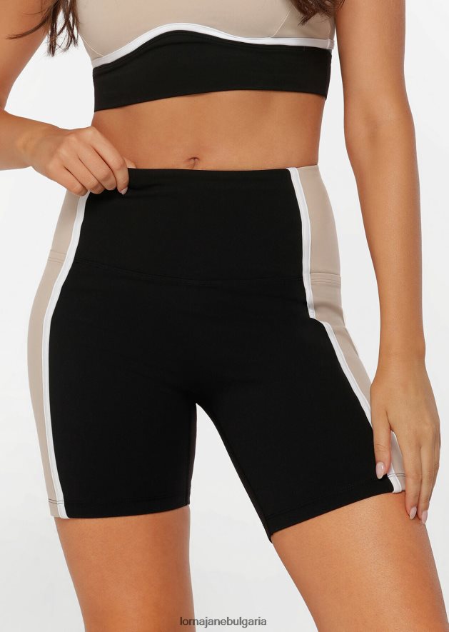 Lorna Jane Жени hiit no ride phone pocket bike short мръсно бяло облекло 4LRV0R243