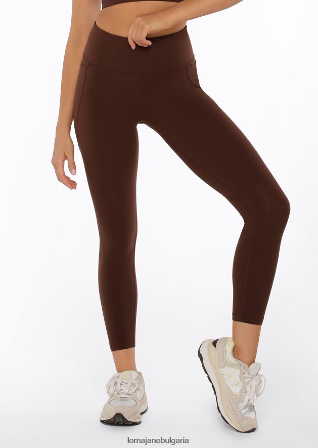 Lorna Jane Жени amy phone pocket ankle biter tech гамаши еспресо облекло 4LRV0R448