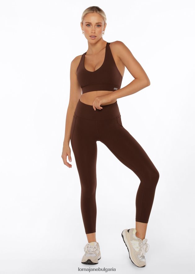 Lorna Jane Жени amy phone pocket ankle biter tech гамаши еспресо облекло 4LRV0R448
