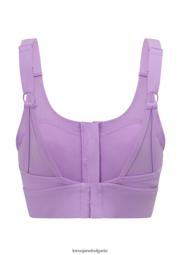 Lorna Jane Жени върховен спортен сутиен Excel люляк бръмча облекло 4LRV0R390