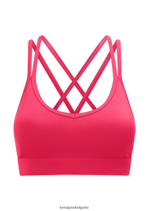Lorna Jane Жени cool touch lunar спортен сутиен неонова малина облекло 4LRV0R193