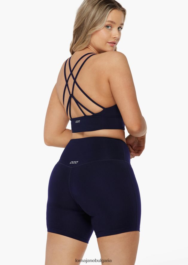 Lorna Jane Жени спортен сутиен с парагади lotus френски флот облекло 4LRV0R109
